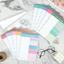 1PC Daily To Do List Notepad - 30 Laminated Sheets for Work, School, Fitness & Academic Goals Notebook - Perfect Back To School