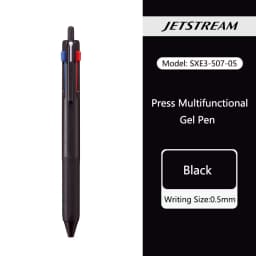 Japan Uni 3 in 1 Multifunctional Gel Pen Jetstream Retractable Ballpoint Pens 0.7mm/0.5mm SXE3-507 Smooth Writing Stationery