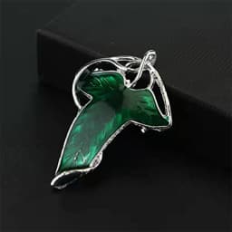 Movie The Lord Of The Rings Elf Leaf Shape Brooch Unisex Clothes Backpack Jewelry Cloask Clasp Corsage Pin Metal Button