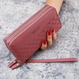 Fashion Ladies Leather Wallet Long Purse Clutch Zipper Multi-Layer Business Wallet Bag Large Capacity Phone Card Holder Case