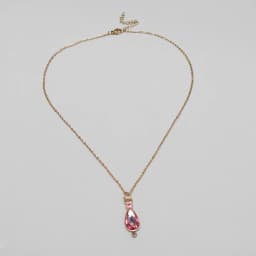 Anime Cosplay Puella Magi Madoka Magica pendant Necklace Kaname Madoka Pink WaterDrop crystal choker Jewelry Fans Gifts