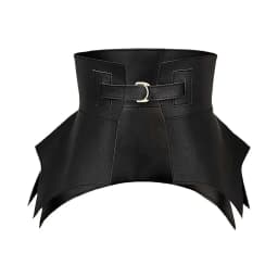 Black Brown Vintage Skirt Dress Coat Classic Leather Waistband Elastic Corset Band Punk Wide Belts Stretch Cummerbunds