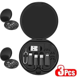 Multi USB Type C to C 60W Charging Adapter Cable Kit USB C to Lighting Conversion Set USB A & Type C to Micro/Type C/Lighting