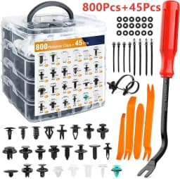 800pcs-100Pcs Car Fastener Clips Kit Fender Rivet Plastic Clips Auto Body Push Retainer Pin Rivet Bumper Door Trim Panel Repair