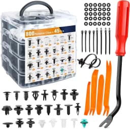 800pcs-100Pcs Car Fastener Clips Kit Fender Rivet Plastic Clips Auto Body Push Retainer Pin Rivet Bumper Door Trim Panel Repair