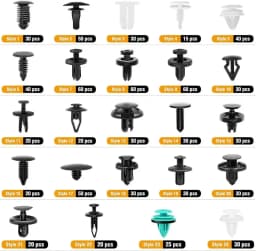 800pcs-100Pcs Car Fastener Clips Kit Fender Rivet Plastic Clips Auto Body Push Retainer Pin Rivet Bumper Door Trim Panel Repair