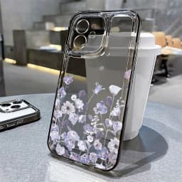 Flower Phone Case For iPhone 17 18 Pro Max 16 13 14 12 11 15 Pro Max 16e Air 7 Plus SE Shockproof Transparent Cover Soft Funda