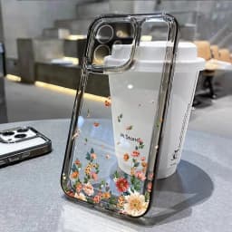 Flower Phone Case For iPhone 17 18 Pro Max 16 13 14 12 11 15 Pro Max 16e Air 7 Plus SE Shockproof Transparent Cover Soft Funda