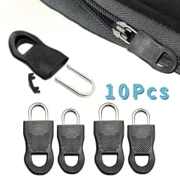 8pcs Replacement Zipper Head Tool-free Removable Zipper Puller for Luggage Schoolbag End Fit Rope Tag Clothing Zip Fixer Broken