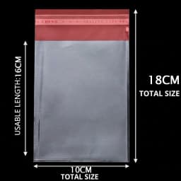 100pcs/lot Transparent Self Adhesive Seal Bags OPP Plastic Cellophane Bags Gifts Bag & Pouch Jewelry Packaging Bags