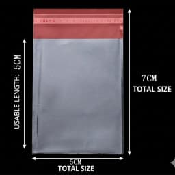 100pcs/lot Transparent Self Adhesive Seal Bags OPP Plastic Cellophane Bags Gifts Bag & Pouch Jewelry Packaging Bags
