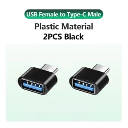 USB to USB C Adapter for iPhone 17 USB C Female to USB Male Car Charger Adapter Type C Converter for Apple 16 for Samsung Galaxy