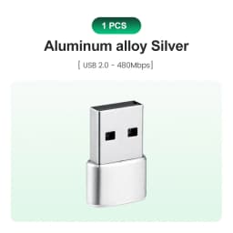 USB to USB C Adapter for iPhone 17 USB C Female to USB Male Car Charger Adapter Type C Converter for Apple 16 for Samsung Galaxy