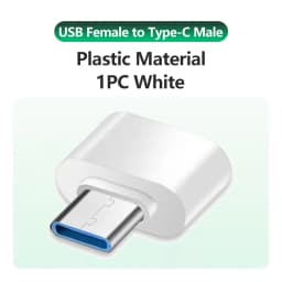 USB to USB C Adapter for iPhone 17 USB C Female to USB Male Car Charger Adapter Type C Converter for Apple 16 for Samsung Galaxy