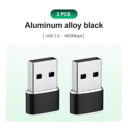 USB to USB C Adapter for iPhone 17 USB C Female to USB Male Car Charger Adapter Type C Converter for Apple 16 for Samsung Galaxy