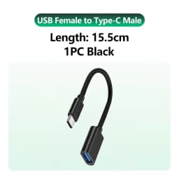 USB to USB C Adapter for iPhone 17 USB C Female to USB Male Car Charger Adapter Type C Converter for Apple 16 for Samsung Galaxy