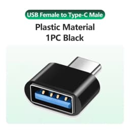 USB to USB C Adapter for iPhone 17 USB C Female to USB Male Car Charger Adapter Type C Converter for Apple 16 for Samsung Galaxy