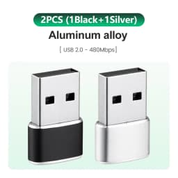 USB to USB C Adapter for iPhone 17 USB C Female to USB Male Car Charger Adapter Type C Converter for Apple 16 for Samsung Galaxy