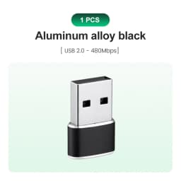 USB to USB C Adapter for iPhone 17 USB C Female to USB Male Car Charger Adapter Type C Converter for Apple 16 for Samsung Galaxy