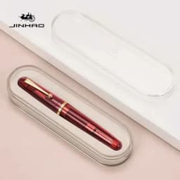 Jinhao 9019 Fountain Pen Transparent Luxury Resin Pen 0.5/0.7mm Nib Writing Ink Pens Stationery Business Office School Supplies