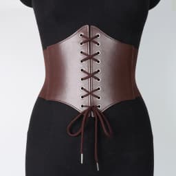 Medieval Waist Belt Brown Elastic Bind Belt Trendy Decoration Women Retro Viking Renaissance Dress Accessory For Cosplay Prop