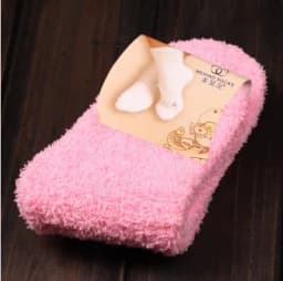 Soft Coral Fleece Velvet Socks For Women Warm Bed Socks Winter Sweet Gift