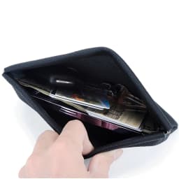 Genuine Leather Ladies Clip Clutch Bag Multifunctional Organizer Wallet Women's Purse Phone Bag Travel Makeup Bag