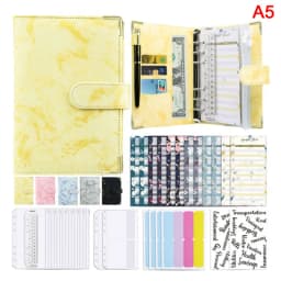 A6 Budget Binder Cash Envelope Planner System Organizer with Budget Money Envelopes,Expense Budget Sheets,Binder Pockets