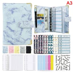 A6 Budget Binder Cash Envelope Planner System Organizer with Budget Money Envelopes,Expense Budget Sheets,Binder Pockets