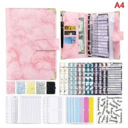 A6 Budget Binder Cash Envelope Planner System Organizer with Budget Money Envelopes,Expense Budget Sheets,Binder Pockets