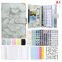 A6 Budget Binder Cash Envelope Planner System Organizer with Budget Money Envelopes,Expense Budget Sheets,Binder Pockets