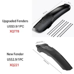 1/2PCS ENLEE Bike Hard Shell Fender Bicycle Front Rear Tire Wheel Mudguard MTB Bicycle Mud Guard Fender Cycling Part Accessories