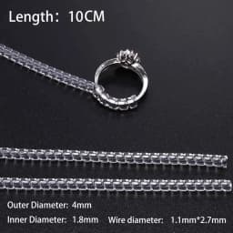4pcs/lot Transparent Spiral Based Ring Tools Spring Coil Ring Size Adjuster Guard Tightener Reducer Resizing Tool For Jewelry