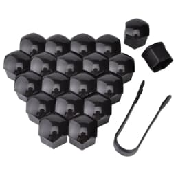17mm/19mm/21mm 20Pcs Car Wheel Nut Caps Protection Covers Caps Auto Hub Screw Cover Black Car Tire Bolt Nut Cap Tyre Decoration