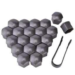 17mm/19mm/21mm 20Pcs Car Wheel Nut Caps Protection Covers Caps Auto Hub Screw Cover Black Car Tire Bolt Nut Cap Tyre Decoration