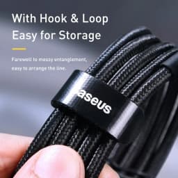 Baseus USB Type C To USB C Cable For iPhone 18 17 100W/5A PD Fast Charging Charger Cord For Macbook Xiaomi Samsung Type-C Cable