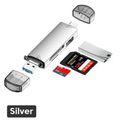 6 in 1 Card Reader USB3.0 to Type C Micro USB Universal OTG Adapter Multifunctional Adapter SD TF High-Speed Transmission