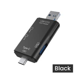 6 in 1 Card Reader USB3.0 to Type C Micro USB Universal OTG Adapter Multifunctional Adapter SD TF High-Speed Transmission