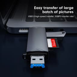 6 in 1 Card Reader USB3.0 to Type C Micro USB Universal OTG Adapter Multifunctional Adapter SD TF High-Speed Transmission
