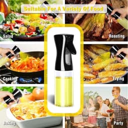 1pc 100/200/300/500ml Oil Spray Pot Kitchen Household Edible Olive Oil Spray Bottle Atomized Misty Oil Tank Air Fryer Spray Bott