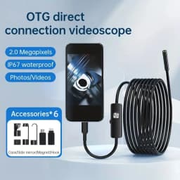 HD1920P Endoscope Inspection  Camera Type-C Mini Inspection Camera IP67  Car Sewer Pipeline Borescope for Android IOS iphone