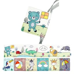 Soft Baby Books 3D Touch Feel High Contrast Cloth Book Sensory Early Learning Stroller Toys for Infant Toddler Gifts 0-12 Months