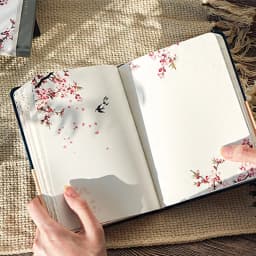 Creative Colorful Page Notebook Chinese Style Hardcover Diary Books Weekly Planner Handbook Color Inside Page for Students