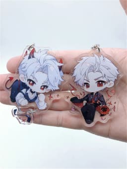 Game Love and deepspace Qinche Sylus Cosplay Costumes Key Chain Keychain Accessories Pendant