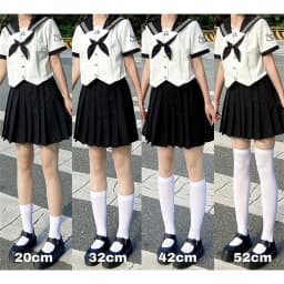 20/32/40/52cm JK Style Student School Girl Thigh Stockings Solid Color Black White Long Kawaii Socks Lolita Over Knee High Socks
