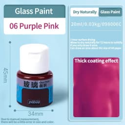 Beginners Glass Acrylic Paint 20/25ml Bottle Transparent Sun-Resistant Organic For Ceramics Diy Handmade Fabric Graffiti Pigment