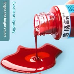 Beginners Glass Acrylic Paint 20/25ml Bottle Transparent Sun-Resistant Organic For Ceramics Diy Handmade Fabric Graffiti Pigment