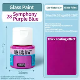 Beginners Glass Acrylic Paint 20/25ml Bottle Transparent Sun-Resistant Organic For Ceramics Diy Handmade Fabric Graffiti Pigment