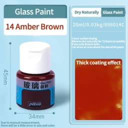 Beginners Glass Acrylic Paint 20/25ml Bottle Transparent Sun-Resistant Organic For Ceramics Diy Handmade Fabric Graffiti Pigment