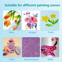 Beginners Glass Acrylic Paint 20/25ml Bottle Transparent Sun-Resistant Organic For Ceramics Diy Handmade Fabric Graffiti Pigment